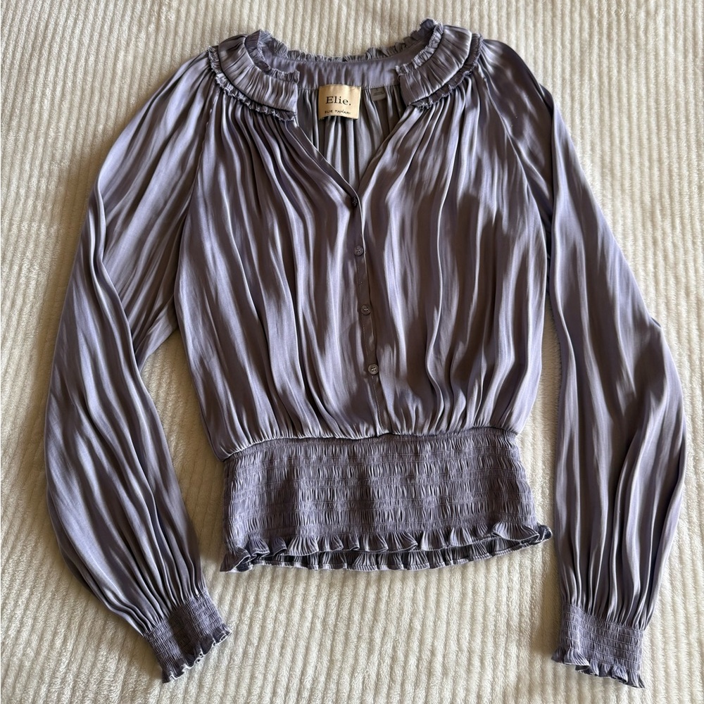 Elie Tahari Lavender Blouse